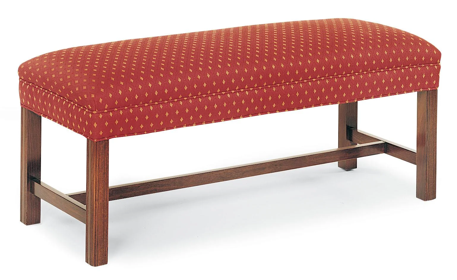 Fairfield Ottomans 164310 Casual Bench with Straight Wood Legs